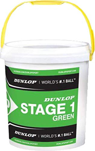 Dunlop Mini Tennis Stage 1 Grün, 60er Plus Eimer