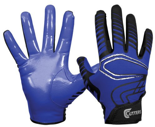 Cutters Rev Récepteur Gants (paire), Homme, S250-10-32, Bleu roi, S