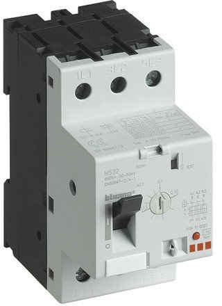 Bticino MS32/23 MS32/32 Salvamotore magnetotermico 3P, 2.5 Moduli DIN, 690V, Ir=17A23A, Multicolore