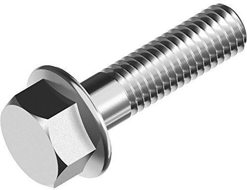 200 Stück Sechskantschrauben DIN 6921 - Edelstahl A2 mit Flansch M 6x 60