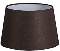 QAZQA Leinen Leinen Lampenschirm braun 25I16,