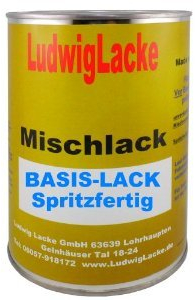 LudwigLacke Basislack für Seat Candyweiss Farbcode LB9A Baujahr 1996-2013 Uni Lack 0,5 Liter Basislack spritzfertig