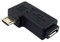 CY à 90 degrés gauche coudé Micro USB 2.0 5pin mâle vers femelle M vers F extension adaptateur
