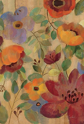 Toland Home Garden 119890 Ölbemalte Mohnblumen und Lilien, 31,8 x 45,7 cm, dekorative Gartenflagge, 31,8 x 45,7 cm
