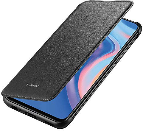 HUAWEI P Smart Z PU Flip Cover Protettiva, Nero