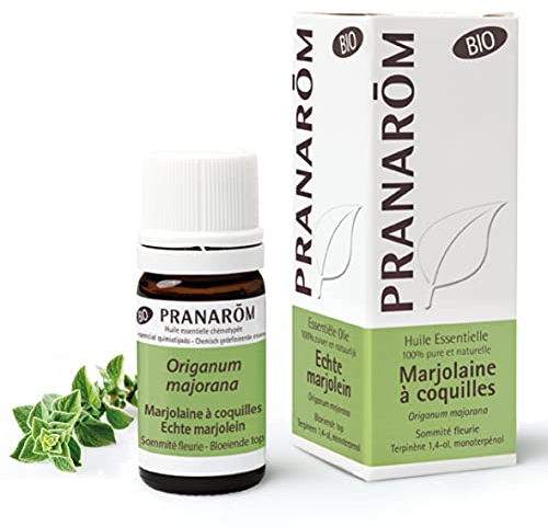 Pranarôm Huile Essentielle Marjolaine à Coquilles Bio Origanum majorana Sommité Fleurie 5 ml