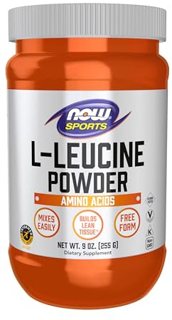 NOW Foods Sports Nutrition, L-Leucine Powder, Builds Lean Tissue*, Amino Acids, 9-Ounce