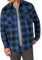Wrangler Authentics Herren Langärmelige Fleece-Hemdjacke Button-Down-Shirt, Blauer Büffelkaro, 3X-Groß