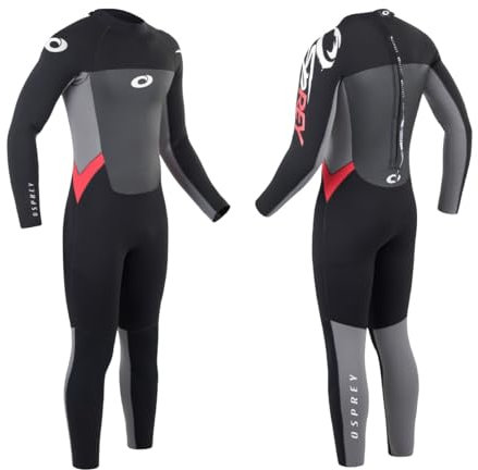 Osprey Men's Origin 5mm Full Length Wetsuit, Red, L UK