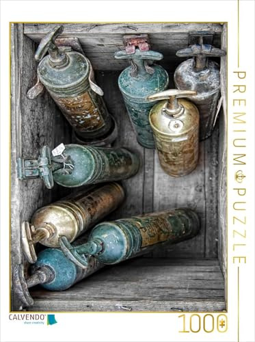 CALVENDO Puzzle Alte Druckflaschen | 1000 Teile Lege-Größe 48 x 64 cm Foto-Puzzle für glückliche Stunden