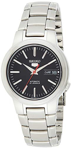 Seiko Herren-Armbanduhr XL Analog Automatik Edelstahl SNKA07K1