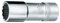 Gedore D19L22 Douille 1/2 22 mm 12 vis hexagonales longue Argent