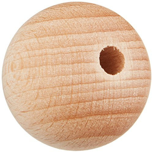 Rohholzkugel Holzkugel Kugel Holz Buche durchbohrt Ø 30 mm ø 6 mm 50 Stück
