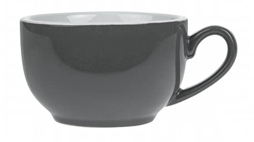 Olympia Cafe Coffee Cups Charcoal 228Ml 8Oz Porcelain Espresso Milk Jugs 12pc