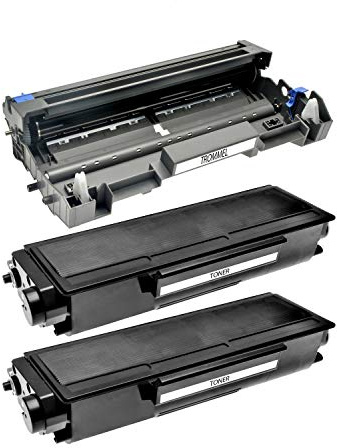 Logic-Seek 2 Toner mit Trommel kompatibel für Brother HL-5350DN HL5340D HL5370WD HL5380DN DCP-8080DN 8085DN 8880DN 8890DW MFC-8370DN - TN3280 DR3200 - Schwarz je 8.000 Seiten, Trommel 25.000 Seiten