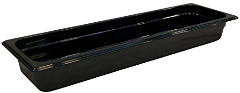 Rubbermaid Commercial Products 2/4 65mm 3.4L Gastronorm GN Food Pan - Black