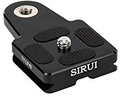 Sirui TY-LP40 Kameraplatte für Tragegurt (mit Gewinde für Kameragurtschraube, gummiert) schwarz