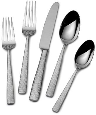 MIKASA 5204880 Oliver 20-Piece 18/10 Stainless Steel Flatware Set, Service for 4, 18-10 Steel