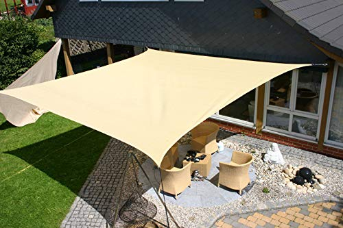 Eduplay Sonnensegel, 6x4m, Rechteck, beige