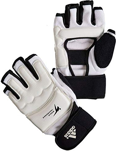 adidas WT Approved Taekwondo Fighter Handschuhe Kampfsport WTF TKD Kampfsport M weiß
