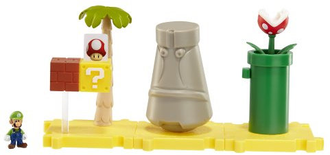 Super Mario Bros U Micro Land Spielset Layer Cake Desert und Luigi