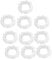 sourcing map 10 Stk. Kunststoff elastisch Boden wegwerfbar Auto Lenkrad Bezug Cover Folie DE de