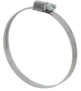 RIBILAND 07372 Schlauchschelle Edelstahl Silber 50 bis 70 mm 2-teilig