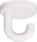 HEWI Haken Serie 477 d:50 mm als Unterkopfhaken, Farbe:99 (reinweiß)