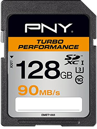 PNY Turbo Performance SDXC Flash Memory Card 128GB Class 10 UHS-1 U3