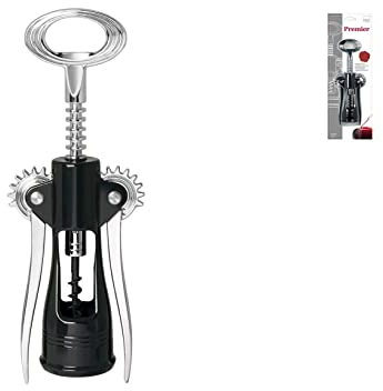 H&H Pengo 8425030 Premier Levatappi, 2 Leve, Nero, Metallo, Acciaio, 9x5x2,5 cm