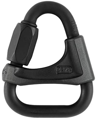 PETZL P11 8BN Delta Dreikant Stahl Quick Link, 8 mm, schwarz