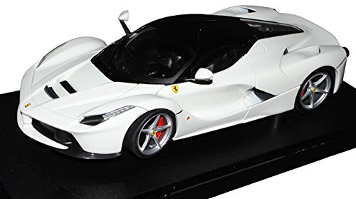 Mattel Ferrari LaFerrari Coupe Weiss Schwarz Ab 2013 1/18 Hot Wheels Modell Auto