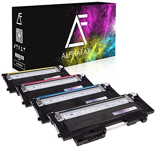 Alphafax 4X Toner ersetzt Samsung CLT-P404C CLT-K404S CLT-C404S CLT-M404S CLT-Y404S Multipack Schwarz Cyan Magenta Gelb