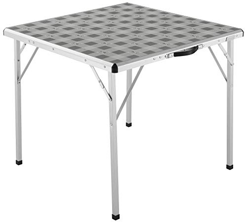 Coleman Square Folding Camping Table - Grey, 80 x 80 x 70 cm