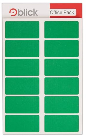 Blick Value Pack Labels 25 x 50 mm 320 Per Pack Green