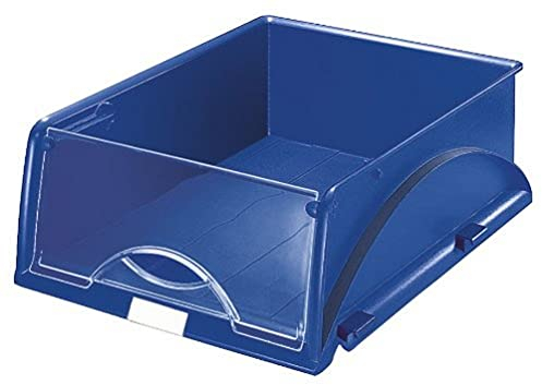 Leitz Ablagekorb A4, Ideales Sortier- und Ablagesystem für Poststellen und Kopierräume, Blau, Sorty, 52310035