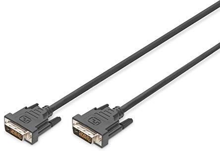 DIGITUS Cable de conexión DVI-D, DVI (24+1), macho-macho, 1,0 m, Dual Link - Negro