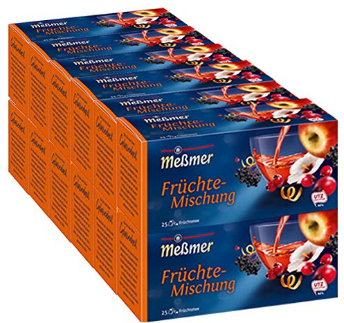 Meßmer Früchte-Mischung herzhaft-fruchtig 25 Teebeutel - 12 Pack