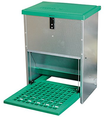 Eurolap - Mangeoire Exterieur Anti-Gaspi 10 Kg Distributeur Aliment Galva - Volailles