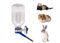 Choco Nose Patentierte tropffreie Wasserflasche/Futterspender für Meerschweinchen/Hamster/Hasen/Frettchen/andere kleine Haustiere, Tiere und Tiere, für Käfige, Kisten oder Wandhalterung, 290 ml, Düse