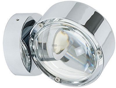 Toplight Puk Wall Wandleuchte chrom glänzend Linse/Linse