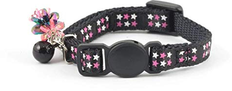 Ancol Stars Kitten Cat Coll with jewel & safey buckle Black