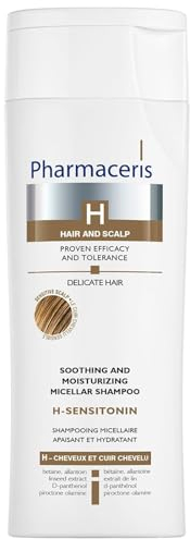 Pharmaceris H-Sensitonin Feuchtigkeitsspendendes Shampoo für empfindliche Kopfhaut, Lindert Reizungen, Mizellen Reinigungsshampoo, ohne SLS, Glättet Haare, Für Damen und Herren - 250 ml