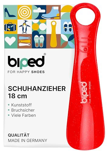 biped tire-chaussures en plastique 18 cm – Petit chausse-pied ergonomique pour voyage, enfants et adultes – Facile à transporter et utiliser au quotidien z1560(rouge)