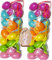 hegro-grosshandel Set Plastik Ostereier 4cm Farbe: Pastell (48, Pastell)