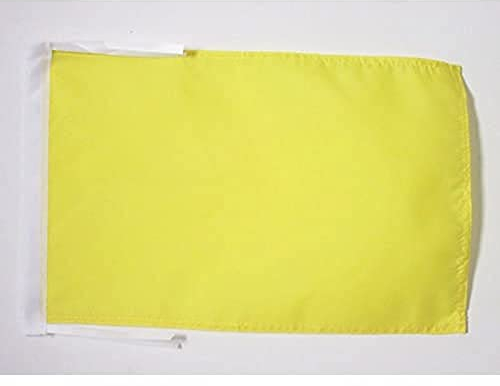 BANDIERA COMMISSARIO DI PISTA GIALLA 45x30cm - BANDIERINA COMMISSARIO DI PERCORSO 30 x 45 cm cordicelle - AZ FLAG