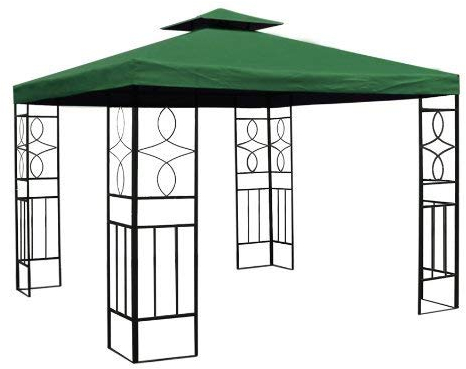 Haushalt International WASSERDICHT Pavillondach GRÜN 2,98x2,98m Dach Pavillon Pavillion PVC WASSERFEST