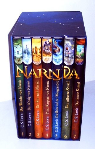 Die Chroniken von Narnia - 7 Bände, komplett im Schmuckschuber Das Wunder von Narnia + Der König von Narnia + Der Ritt nach Narnia + Prinz Kaspian von Narnia + Die Reise auf der Morgenröte + Der silberne Sessel + Der letzte KampfDer Ritt nach Narnia