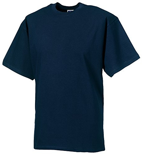Russell Europe Mens Classic Heavyweight Ringspun Short Sleeve T-Shirt (XL) (French Navy)