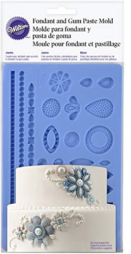 Wilton Molde para Fondant y Pasta de Goma, Silicona, Multicolor, 1.0668x13.081x26.416 cm